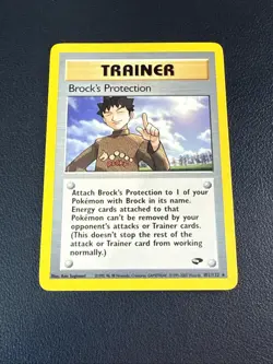 Vintage Pokemon TCG Gym Challenge -Brock's Protection (101/132) Rare -NM/M - Image 4