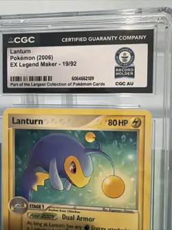 Lanturn - 2006 Pokemon - EX Legend Maker - 19/92 WORLD RECORD SLAB 1/1 - Image 2