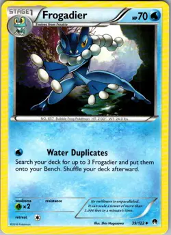 Frogadier BREAKpoint 39/122 Uncommon Pokemon Near Mint - Image 1