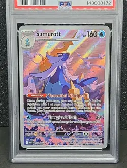 2025 Pokemon Samurott Illustration Rare White Flare WHT EN PSA 10 - Image 3