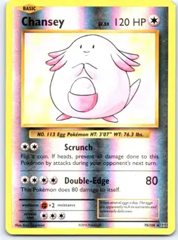 Chansey 70/108 Holo Rare Evolutions Pokemon Reverse Holo MP - Image 1