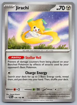 Jirachi 126/182 Paradox Rift Pokemon NM - Image 1