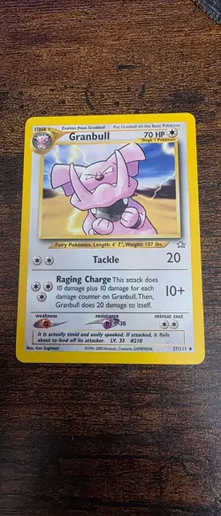Granbull 37/111 Uncommon Neo Genesis Pokemon Lightly Played - Image 1