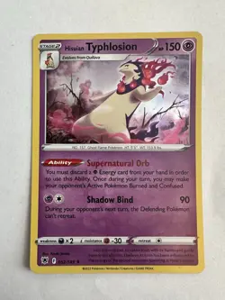 Pokemon - Hisuian Typhlosion - Holo - Regular - 52/189 - NM - Image 1