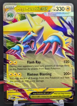Pokemon Mega Manectric ex #050/132 English Mega Evolution Double Rare - Image 1