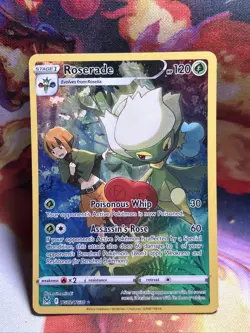 Roserade TG02/TG30 Holo Ultra Rare Trainer Gallery Pokemon Lost Origin TCG - Image 1