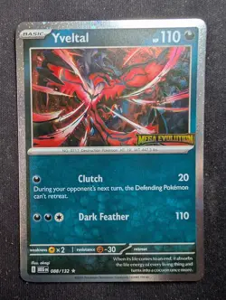 Yveltal - 088/132 Stamped - Mega Evolution (Pokemon) - Image 1