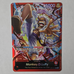 Bandai One Piece Monkey D. Luffy Leader ST21-001 Alt Art Foil Eng 5000 - Image 1