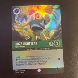 Disney Lorcana TCG Buzz Lightyear Space Ranger 211/204 Foil Epic Emerald EN - Image 1