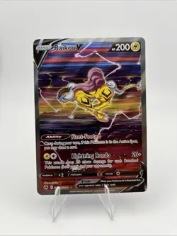 Raikou V GG41/GG70 Ultra Rare Holo - Crown Zenith Pokemon TCG Full Art - Image 3