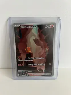 Pokemon Charmander Illustration Scarlet & Violet 151 Card 168/165 - Image 1