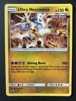 Ultra Necrozma SM165 SM Sun & Moon PROMO Pokemon Card HOLO RARE Excellent - Image 1
