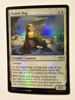 Prairie Dog Foil (024) Outlaws of Thunder Junction OTJ MTG Magic - Image 1
