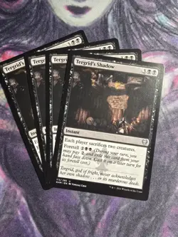 TERGRID'S SHADOW x4 mtg NM-M Kaldheim 4 Unc - Image 1