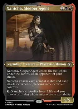 1x Xantcha, Sleeper Agent - Foil Etched NM-Mint, English Commander Masters MTG M - Image 1