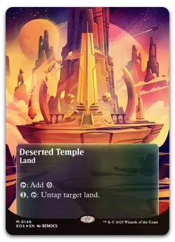 Deserted Temple (0146) (Borderless) (Galaxy Foil) #146 NM Edge of Eternities - Image 1