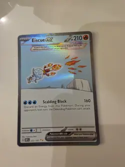 Pokemon TCG Obsidian Flames Eiscue EX Special Illustration Rare Card 222/197 - Image 1
