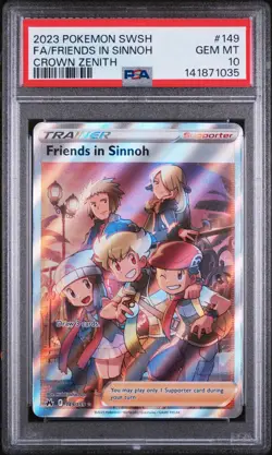 Friends In Sinnoh 149 Pokemon TCG Crown Zenith PSA 10 GEM MINT - Image 1