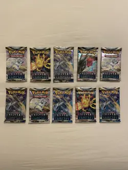 Pokemon TCG 10x Silver Tempest Sealed Booster Packs - Image 1