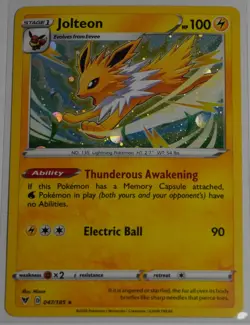Pokemon TCG NM Jolteon Pokemon Promos 47/185 Holo Promo Cosmos Holo Rare Promo - Image 1