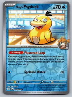 Misty's Psyduck 045/182 Uncommon Holo Destined Rivals Pokemon Near Mint - Image 1