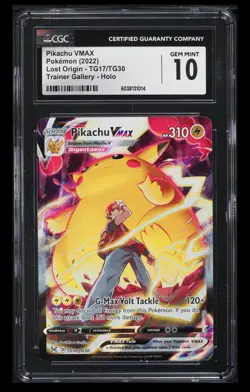 ‼Pikachu VMAX Pokemon (2022) Lost Origin - TG17/TG30 GRADE 10! SHIPS SAME DAY💨 - Image 1