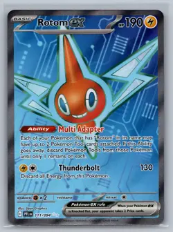 Rotom ex 111/094 Ultra Rare Phantasmal Flames Pokemon Near Mint - Image 1