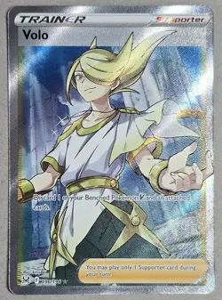 Pokemon TCG Volo 196/196 Lost Origin Full Art Trainer Ultra Rare 2022 NM/Mint - Image 1