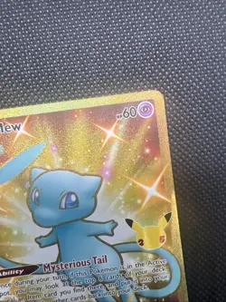 POKEMON TCG SHINY MEW (GOLD) CELEBRATIONS FULL ART HOLO 025/025 - Image 3