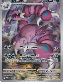DRAPION ILLUSTRATION RARE 097/088 POKEMON PERFECT ORDER - Image 1
