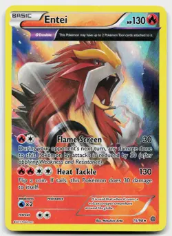 Entei 15/98 Holo Rare Ancient Origins Pokemon Holo Lightly Played - Image 1
