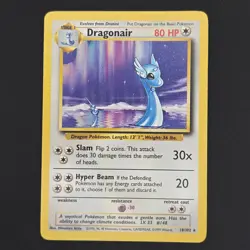 Pokemon TCG Card Dragonair 18/102 Base Set Rare WOTC Vintage - LP - Image 1