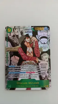 Dracula Mihawk Op14 Manga Rare One Piece Card Game English - Image 1
