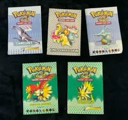 Pokemon TCG Wizards of the Coast lot- Card Lists and Rule Books - Image 1