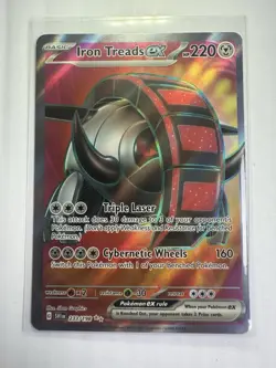 Iron Treads EX 233/198 Scarlet and Violet Base Set Pokemon Card Full Art Holo - Image 1