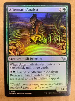 MTG 1x FOIL Aftermath Analyst 148 Murders at Karlov Manor Magic Gathering x1 NM - Image 1