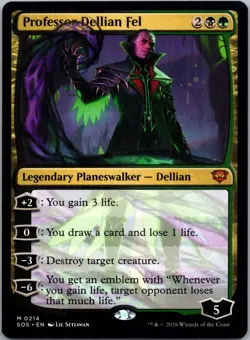 Professor Dellian Fel M Secrets of Strixhaven 214 NM - Image 1