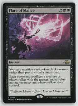 Flare of Malice Lightly Played 95 Modern Horizons 3 Magic: The Gathering - Image 1