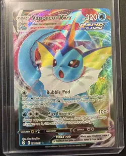Pokemon TCG Vaporeon VMAX 030/203 Evolving Skies NM/M - Image 3