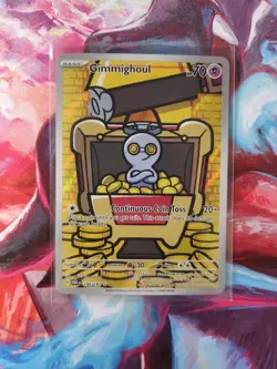 Gimmighoul 198/182 Illustration Rare Paradox Rift Pokemon Holo Near Mint - Image 1