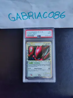 Pokemon 2010 Heartgold and Soulsilver Scizor PRIME Holo Undaunted #84 PSA 9 - Image 1