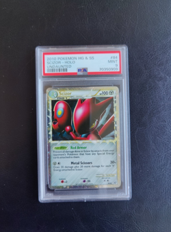 Pokemon 2010 Heartgold and Soulsilver Scizor PRIME Holo Undaunted #84 PSA 9 - Image 2