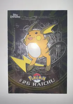 Pokemon 2000 Topps Chrome Raichu #26 NM - Image 1