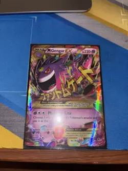 M Gengar EX Mega 121/119 Secret Rare Holo 220 HP XY Phantom Forces Pokemon TCG - Image 1