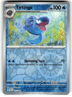 Pokemon - Tirtouga - 037/142 - Reverse Holo - Stellar Crown - NM/M - NEW - Image 1