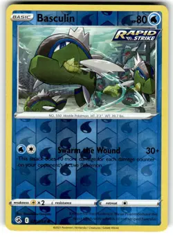 Basculin 070/264 Common Fusion Strike Pokemon Reverse Holo Near Mint - Image 1