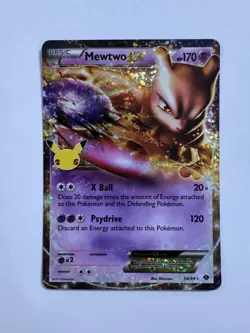 Pokemon TCG Mewtwo EX 54/99 Celebrations 25th Classic Collection Ultra Rare - Image 1