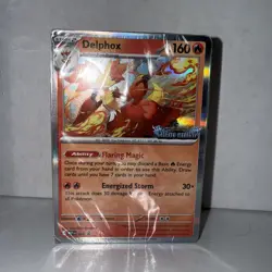 Pokemon Delphox 074 Prerelease Promo SEALED Build & Battle Deck Chaos Rising - Image 1