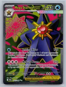 Mega Starmie ex 102/088 Ultra Rare Perfect Order Pokemon Near Mint - Image 1