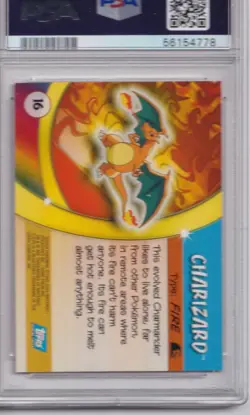 Pokemon 2004 TOPPS Charizard Advanced Challenge PSA 8 (570) - Image 2